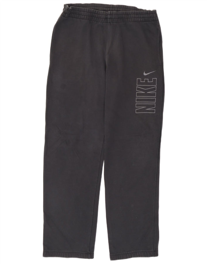 Pantaloni da tuta grafica Nike da uomo in cotone nero medio