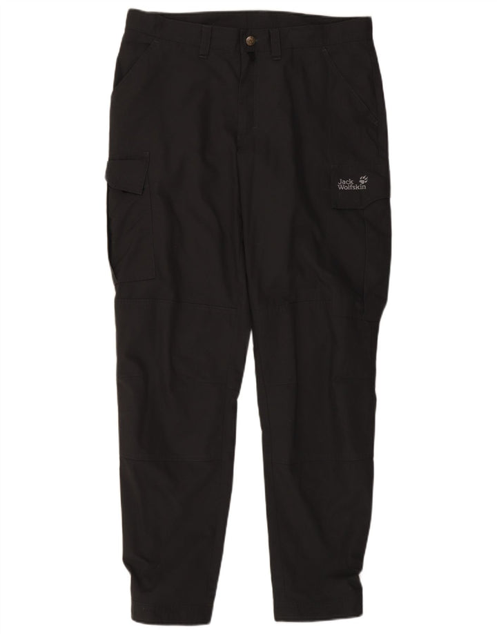Pantaloni cargo da jogging da donna Jack Wolfskin W34 L32 poliestere grigio