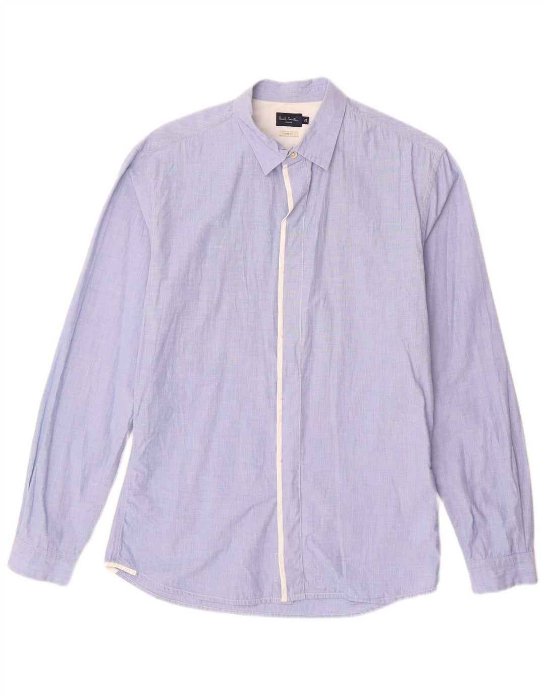 Camicia da uomo su misura Paul Smith in cotone blu medio