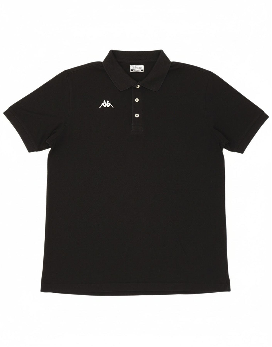 KAPPA Mens Polo Shirt 2XL Black Cotton