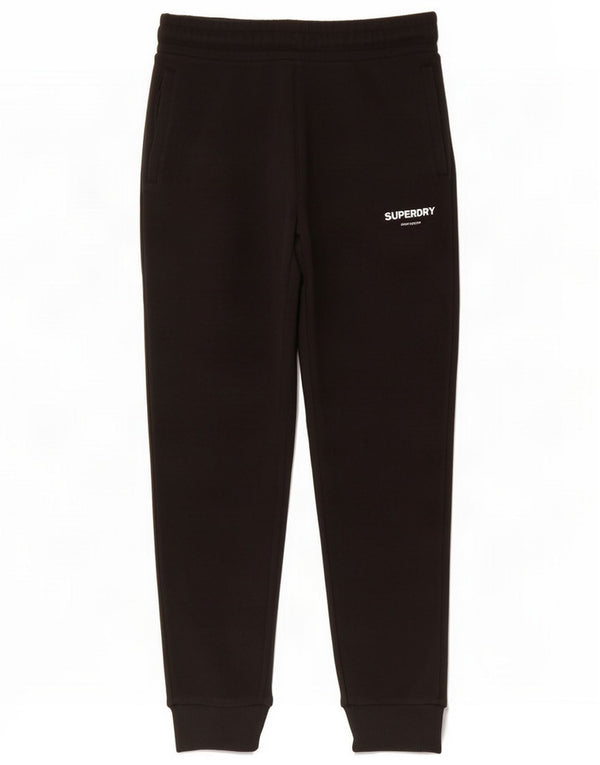 Superdry Pantaloni da tuta da uomo Joggers Small Black Cotton