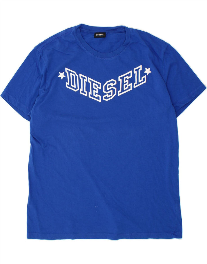 DIESEL Boys Graphic T-Shirt Top 15-16 Years 2XL Blue Vintage Diesel and Second-Hand Diesel from Messina Hembry 