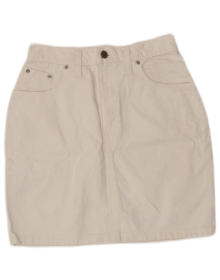 Gonna di jeans da donna VANILIA W26 piccola bianca