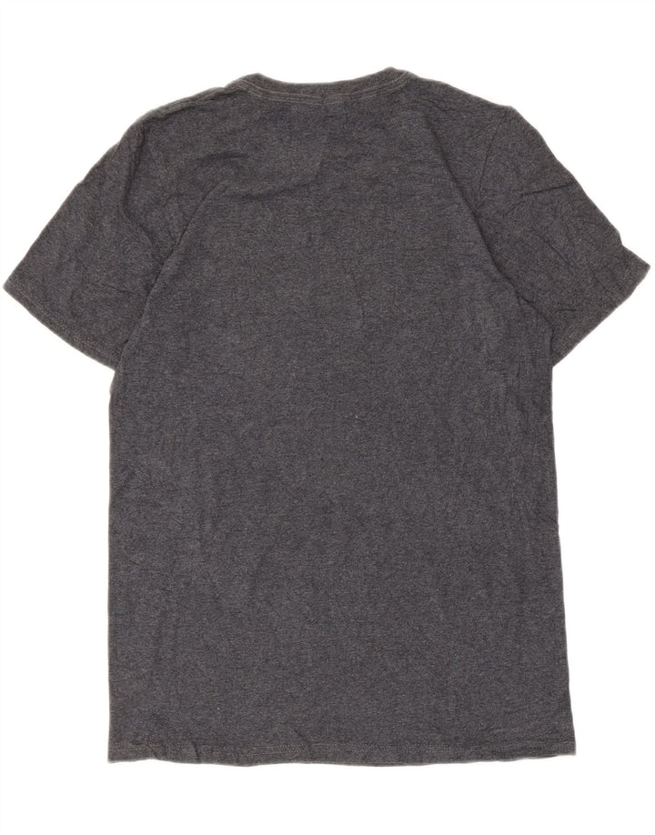 T-shirt grafica da uomo Russell Athletic Top piccola in cotone grigio
