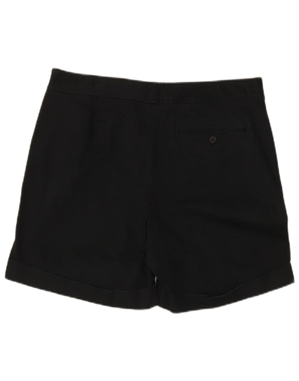 Pantaloncini chino a vita alta da donna Ralph Lauren US 14 XL W36 cotone nero