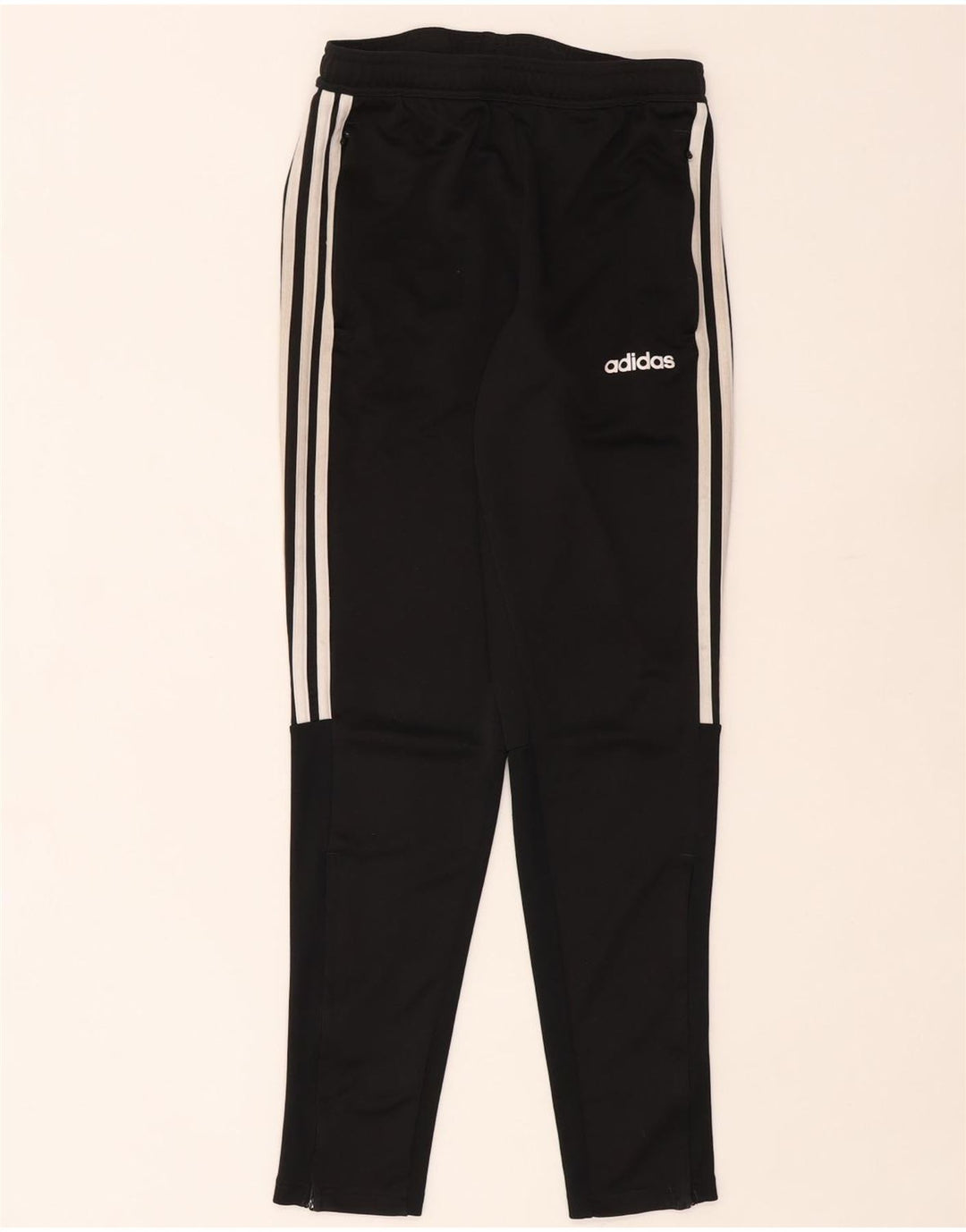 Pantaloni da tuta Adidas Climalite da uomo piccoli in poliestere nero