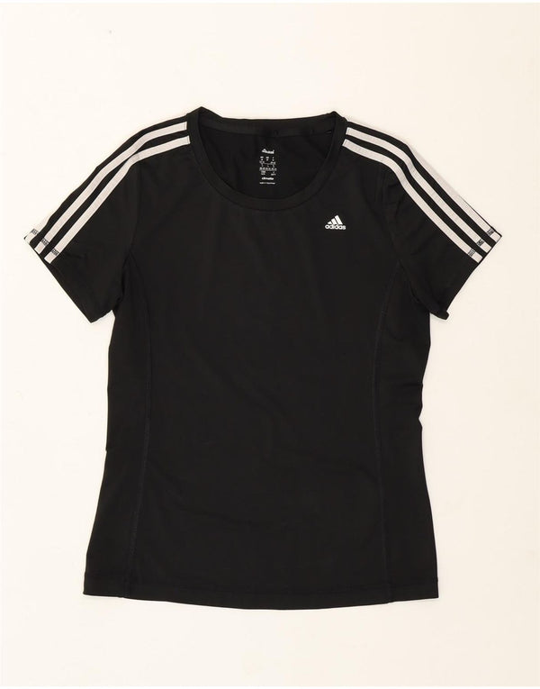 T-shirt Adidas Climalite da donna Top UK 12/14 poliestere nero medio