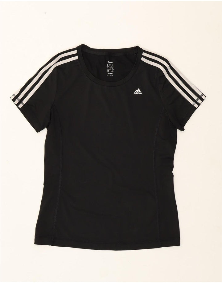 T-shirt Adidas Climalite da donna Top UK 12/14 poliestere nero medio