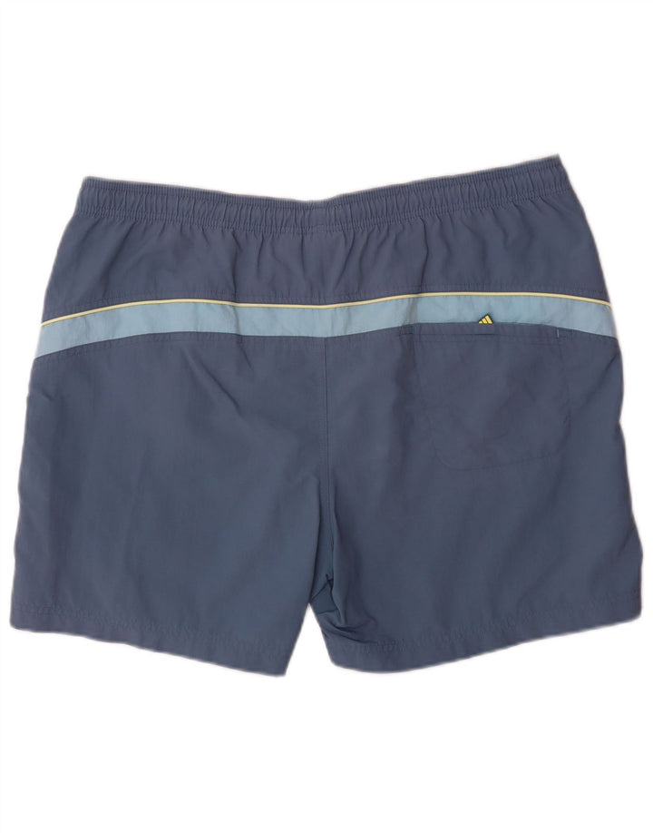 Pantaloncini sportivi Adidas da uomo grandi in poliestere blu