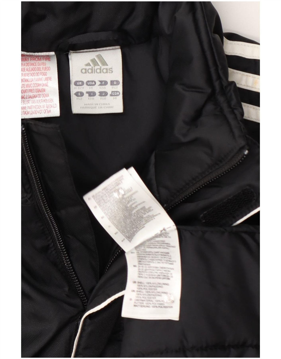 Giacca imbottita Adidas da ragazzo 11-12 anni in nylon nero
