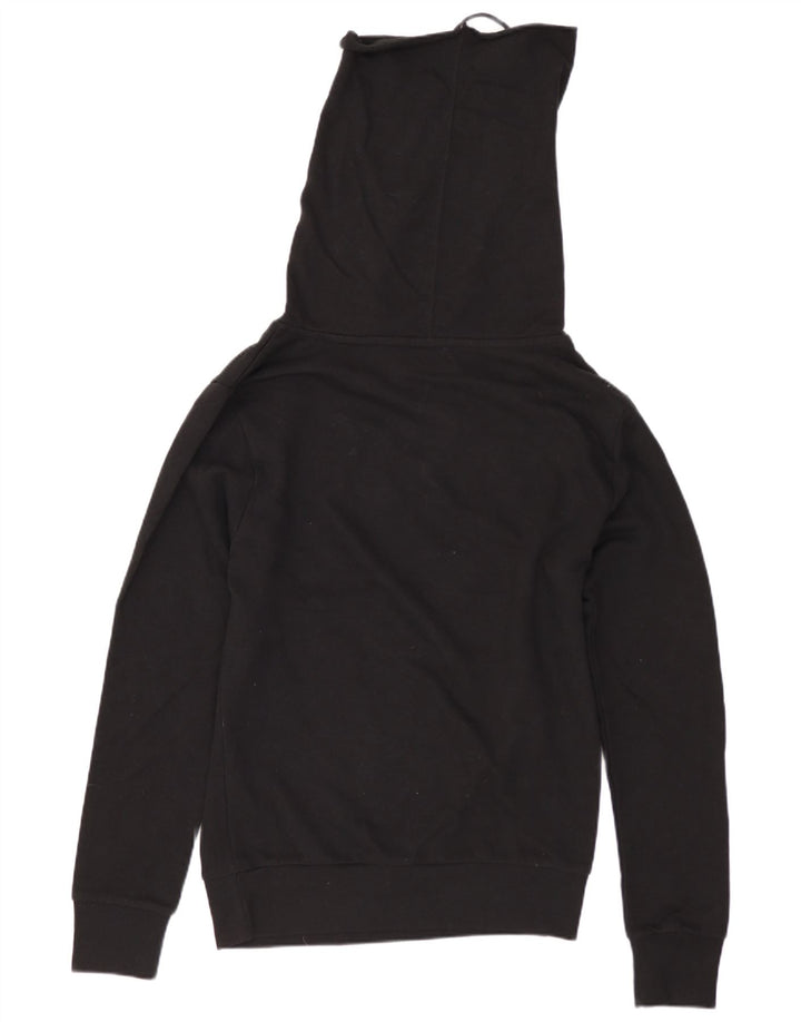 Felpa Zara da uomo con collo alto, maglione piccolo in cotone nero
