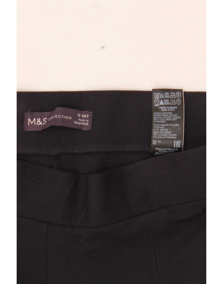 Pantaloni corti da donna Marks & Spencer UK 12 medi W28 L26 Blu navy