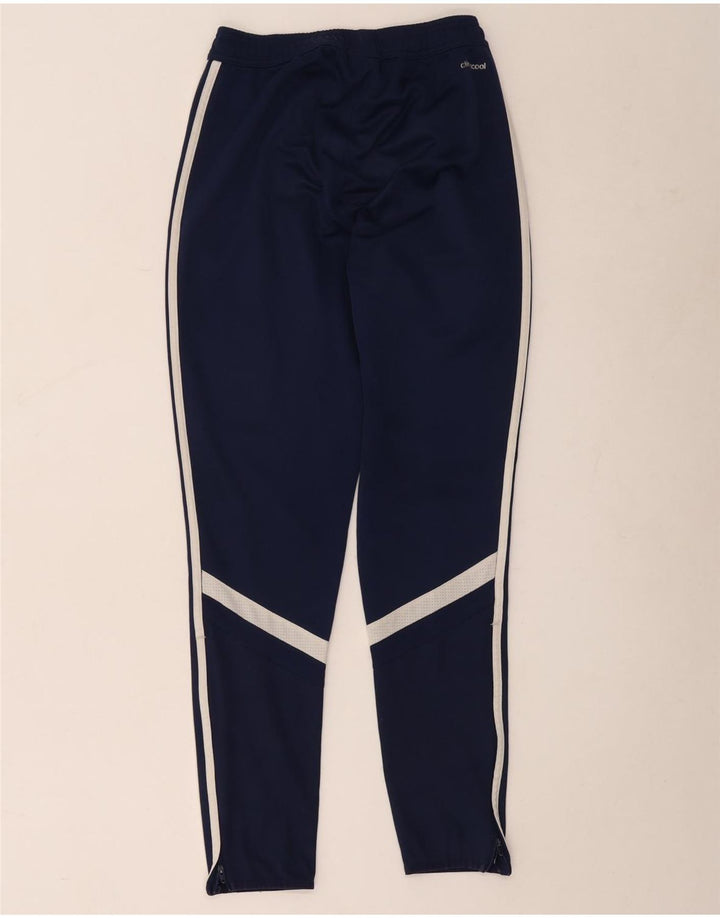 Pantaloni da tuta Adidas Climacool da uomo XS in poliestere color block blu navy