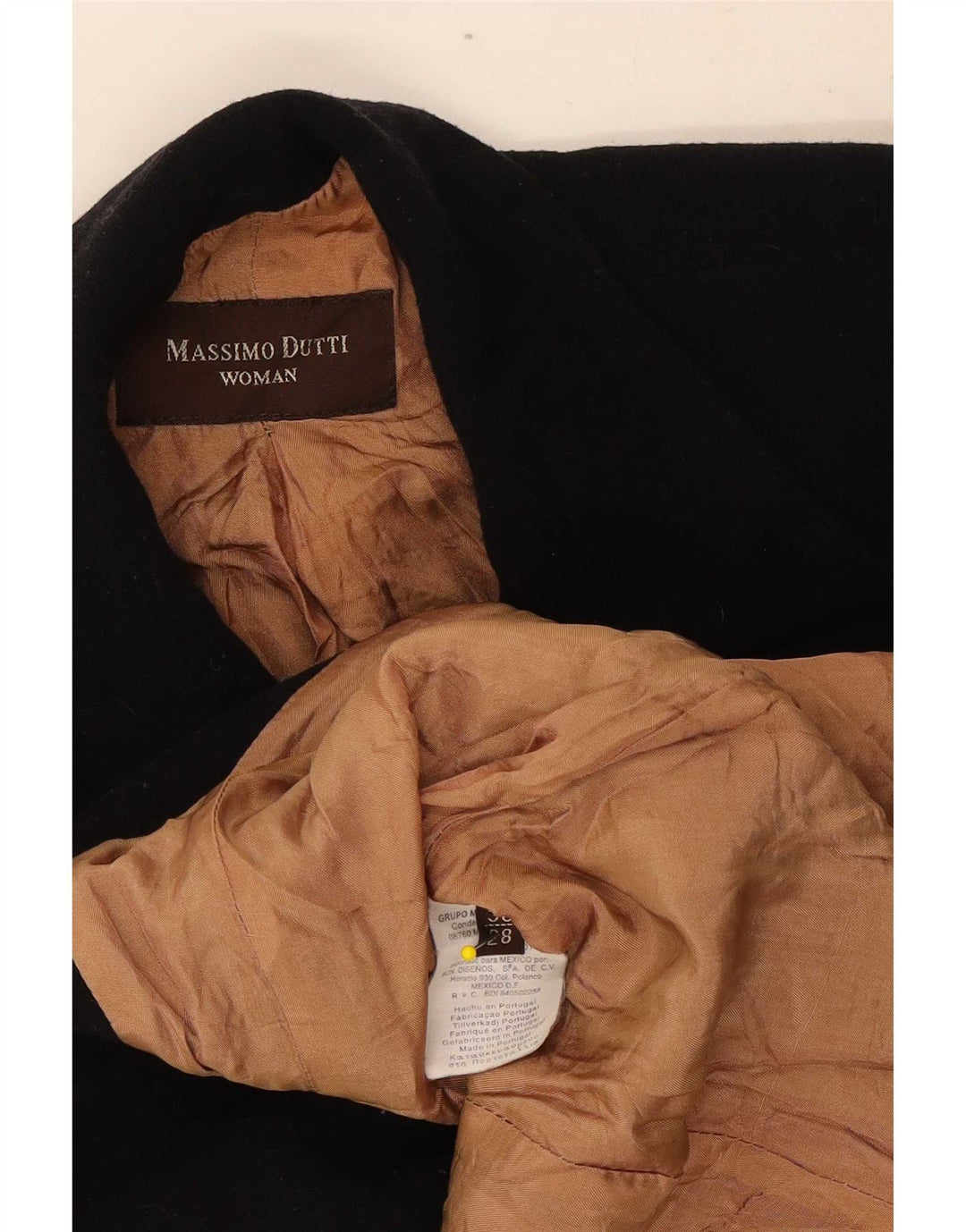 Giacca blazer da donna a 4 bottoni Massimo Dutti EU 38 piccola lana nera