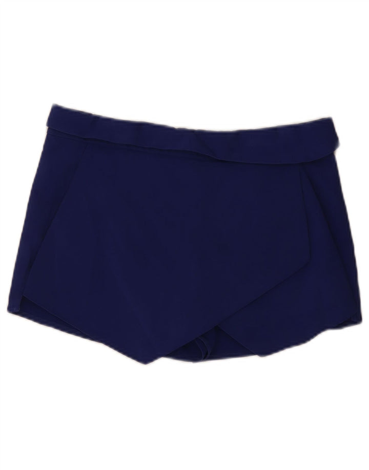 Pantaloncini corti da donna Zara medi W28 in cotone blu navy