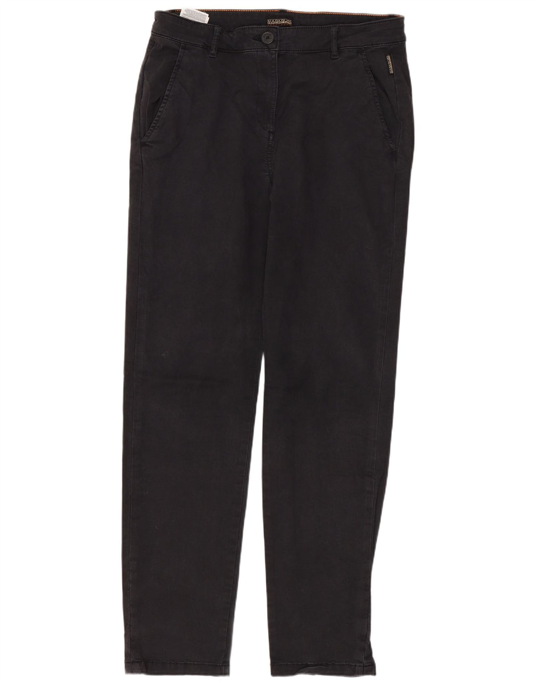 Pantaloni chino dritti Geographic da donna NAPAPIJRI W28 L29 cotone nero
