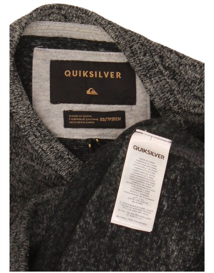 Felpa da uomo Quiksilver Maglione XS Poliestere chiazzato grigio