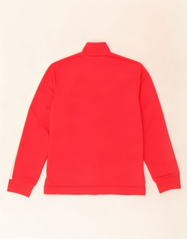 Giacca da tuta da donna Adidas UK 12 medio rosso poliestere