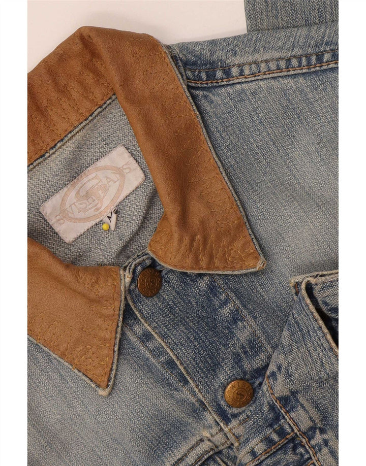 Giacca in denim corto da donna Swish UK 14 blu medio
