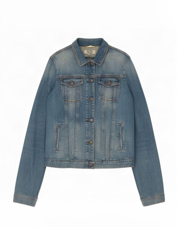 Giacca di jeans da donna Fat Face UK 12 Cotone blu medio