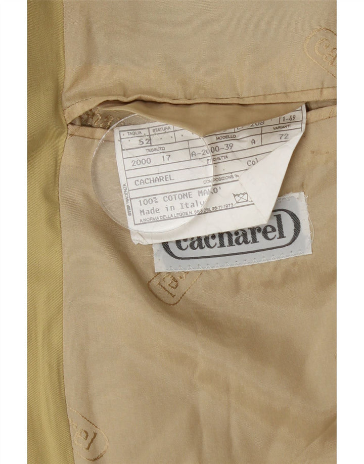 Giacca blazer da uomo a 2 bottoni Cacharel IT 52 XL in cotone beige