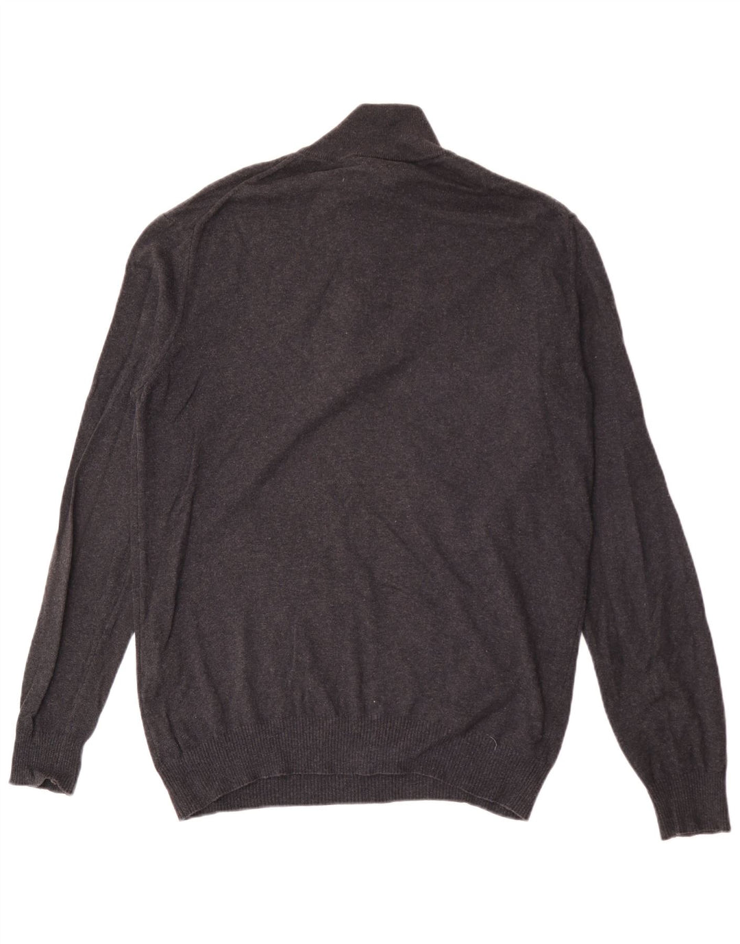 Maglione da uomo John Lewis con zip e collo XL in cotone grigio