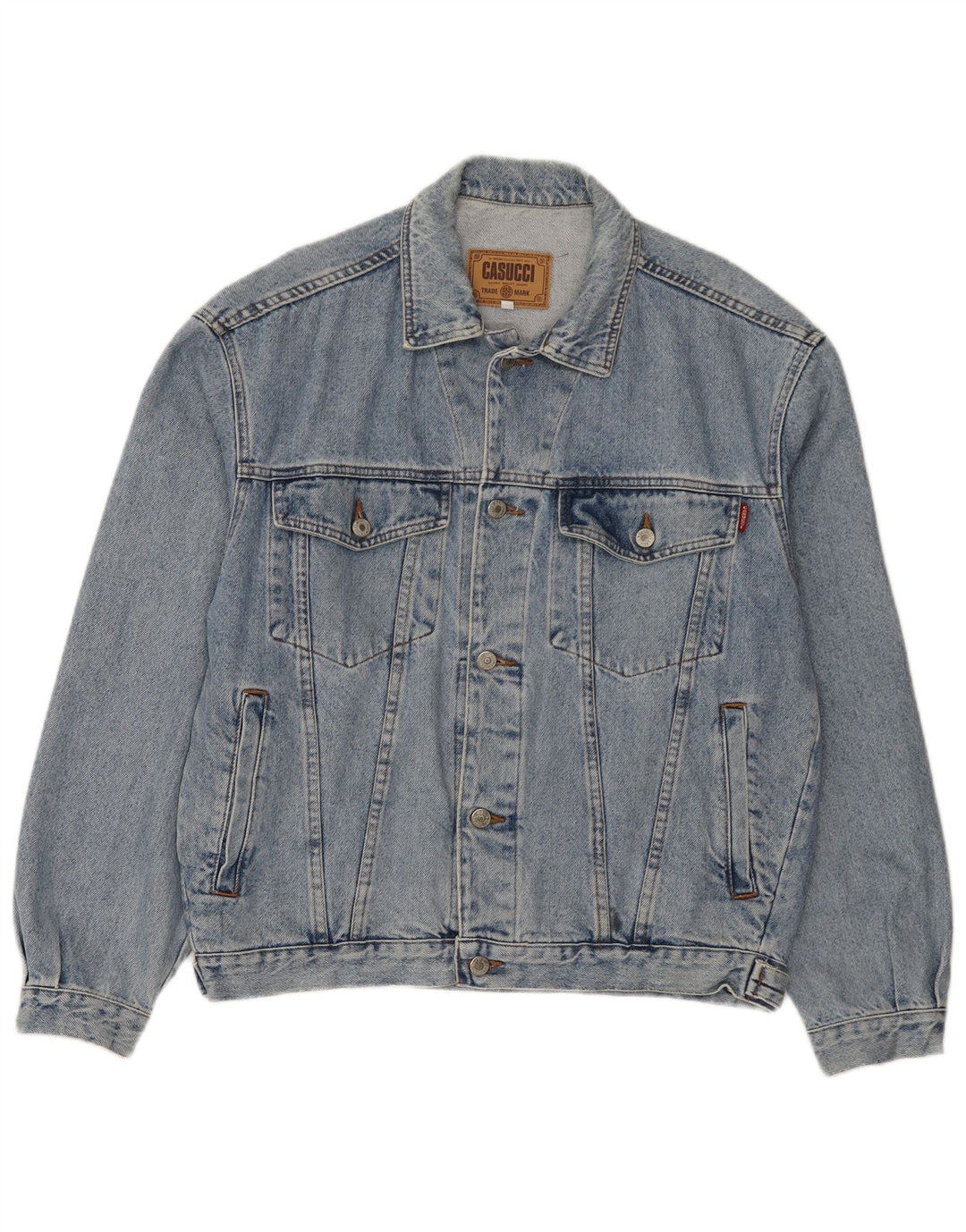 Giacca di jeans da uomo Cassuci UK 38 Cotone blu medio
