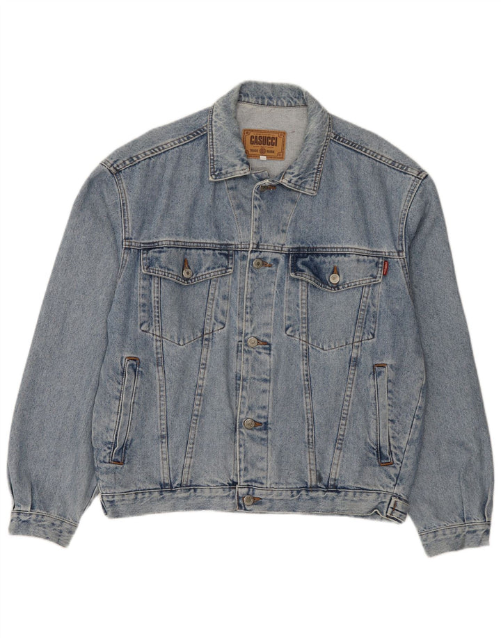 Giacca di jeans da uomo Cassuci UK 38 Cotone blu medio