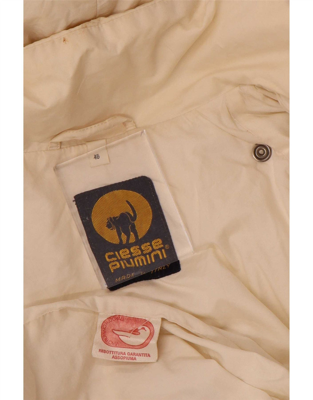 Giacca imbottita oversize con cappuccio da donna Ciesse Piumini IT 46 Large Bianco sporco