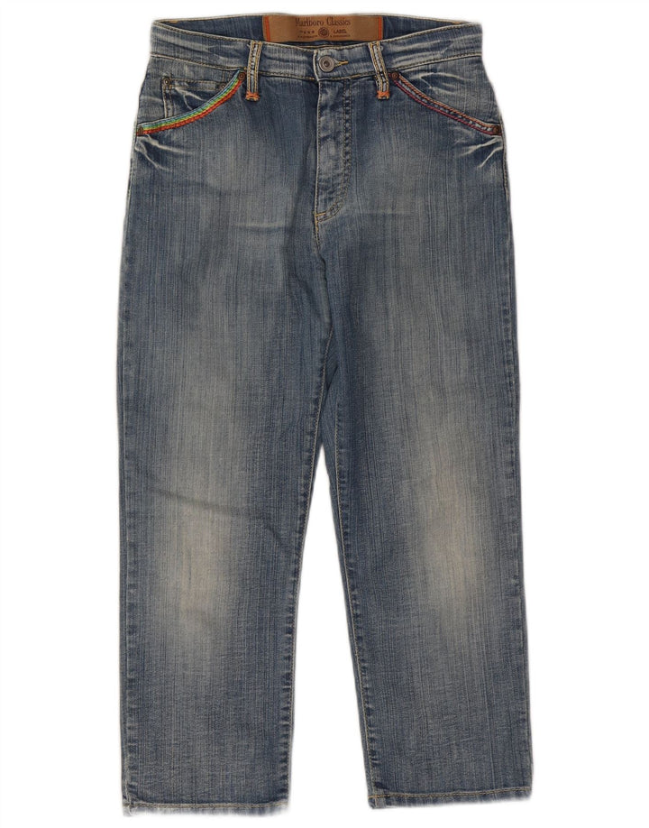 Jeans Capri da donna Marlboro Classics W27 L22 cotone blu