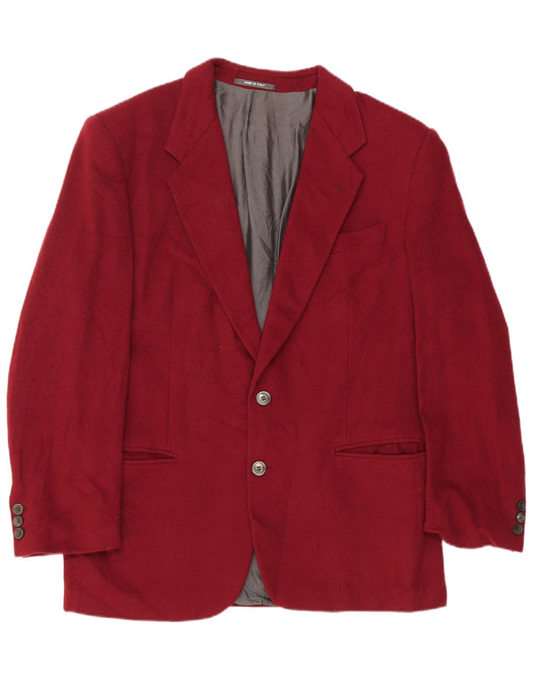 Giacca blazer da uomo a 2 bottoni Lebole IT 48 lana bordeaux media
