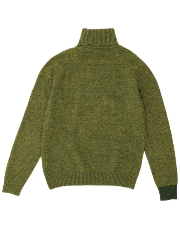 Maglione maglione collo alto da donna HARMONT & BLAINE UK 14 Verde medio