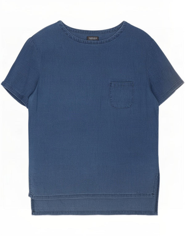 T-shirt Zara da uomo Top Small Blu Navy