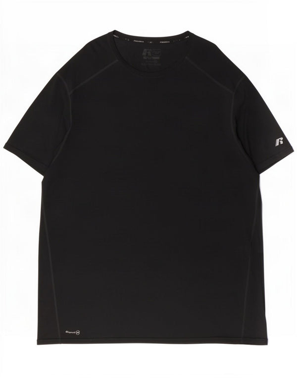 Russell Athletic T-shirt Dri-Power da uomo 2XL Nero Poliestere