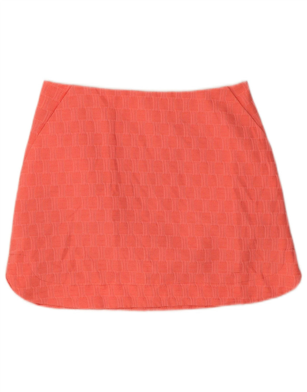 Minigonna da donna Topshop UK 10 piccola W28 poliestere geometrico rosa