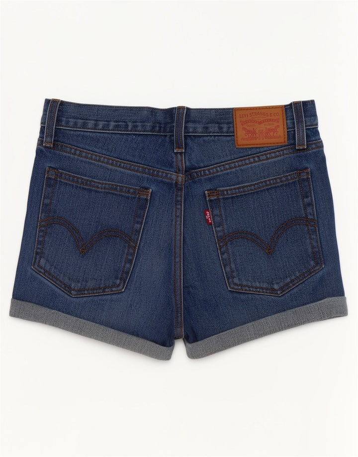 Pantaloncini di jeans da donna Levi's W26 piccoli in cotone blu