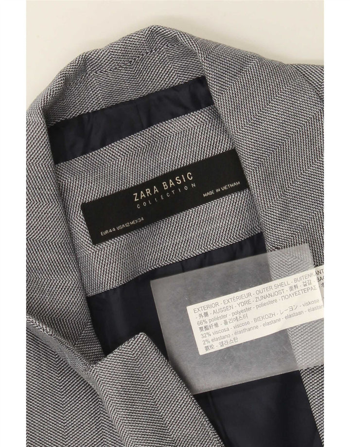 Giacca blazer a 1 bottone da donna Zara EU 44 XL poliestere grigio