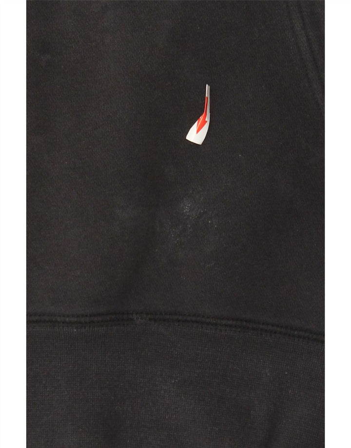 Felpa con cappuccio grafica Nike da uomo piccola in cotone nero