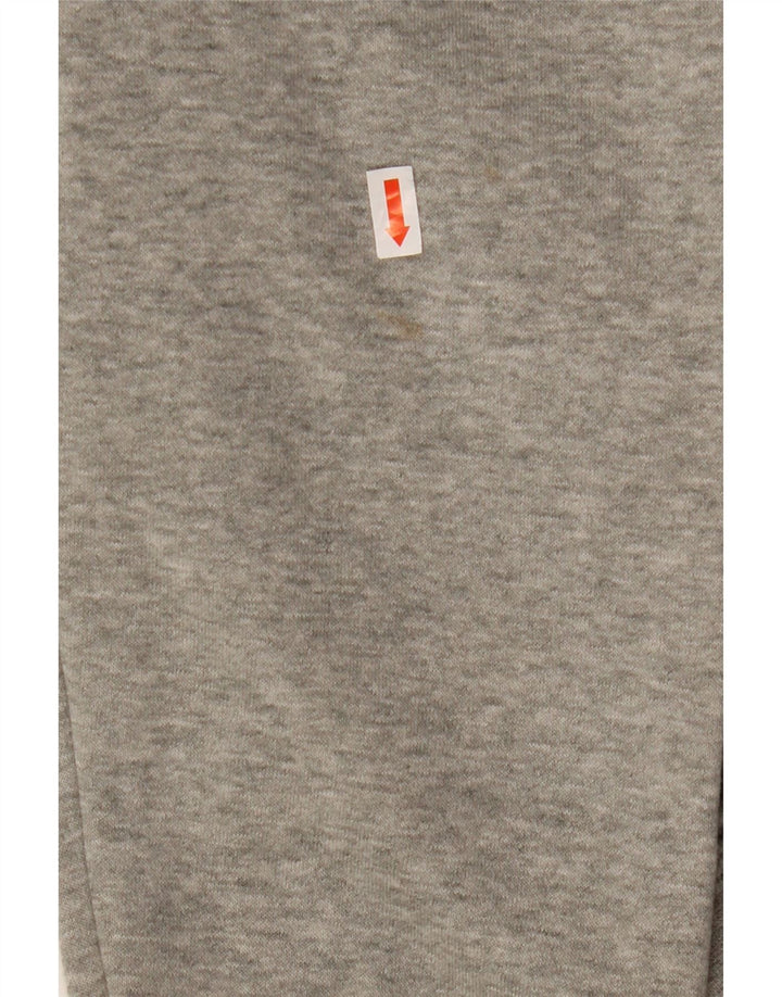 NIKE Mens Zip Hoodie Sweater Medium Grey Cotton