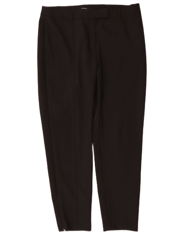 Pantaloni da abito affusolati da donna Marks & Spencer UK 16 Large W36 L30 Neri
