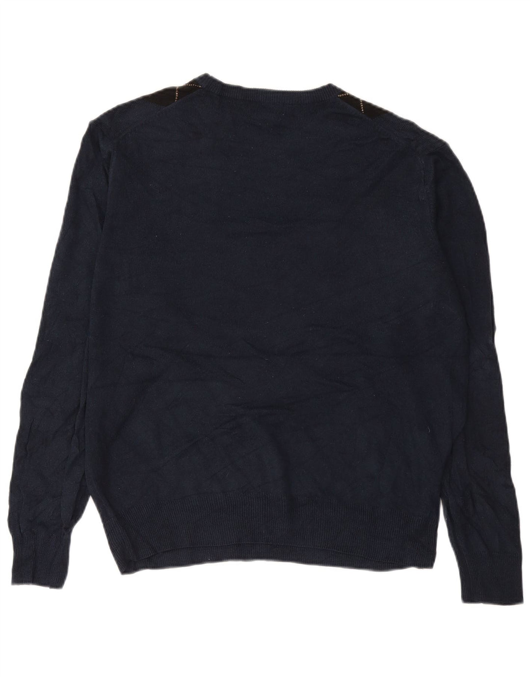 DOCKERS Maglione girocollo da uomo maglione grande blu navy a rombi/diamante