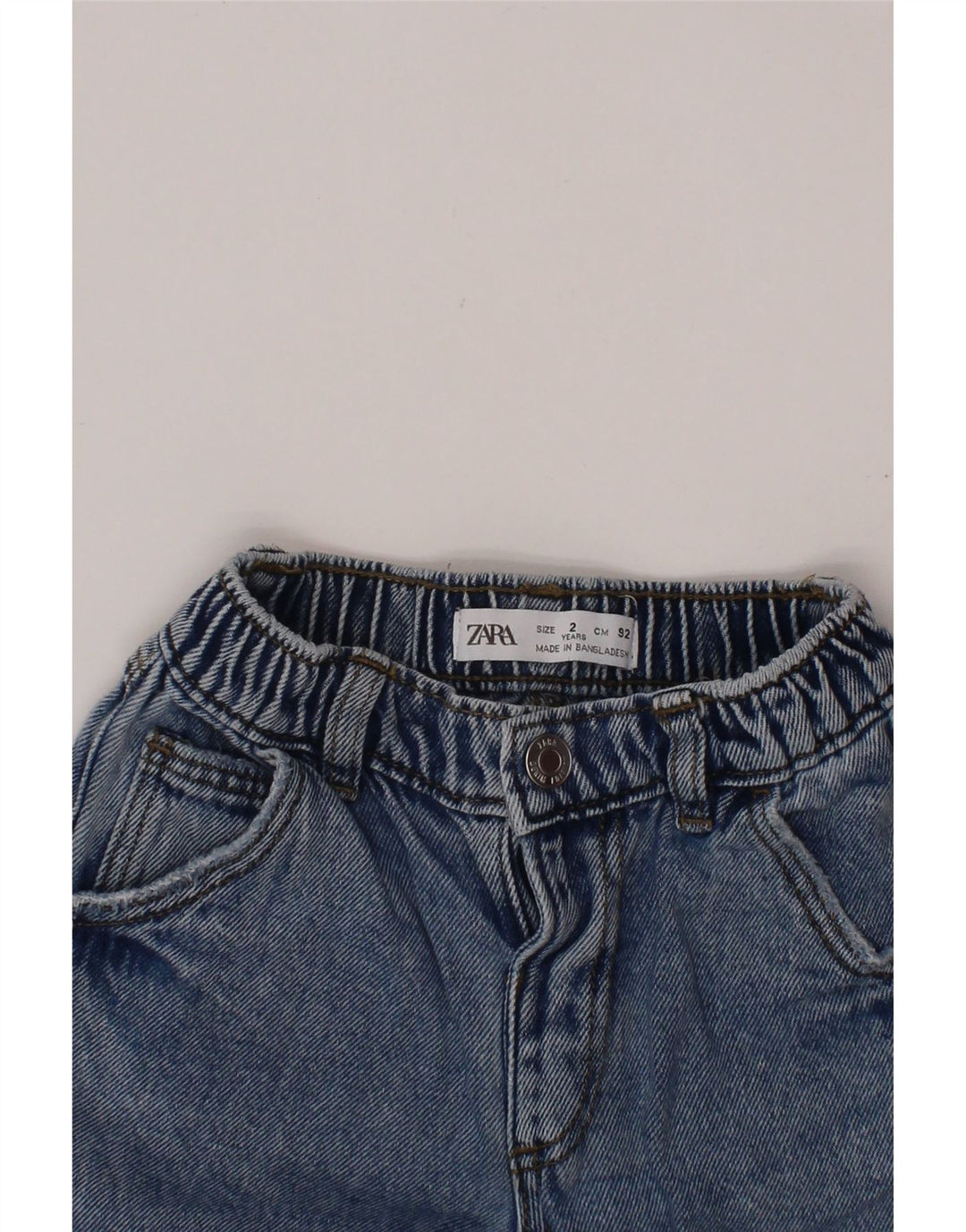 Jeans dritti ZARA per neonato 18-24 mesi W18 L12 cotone blu