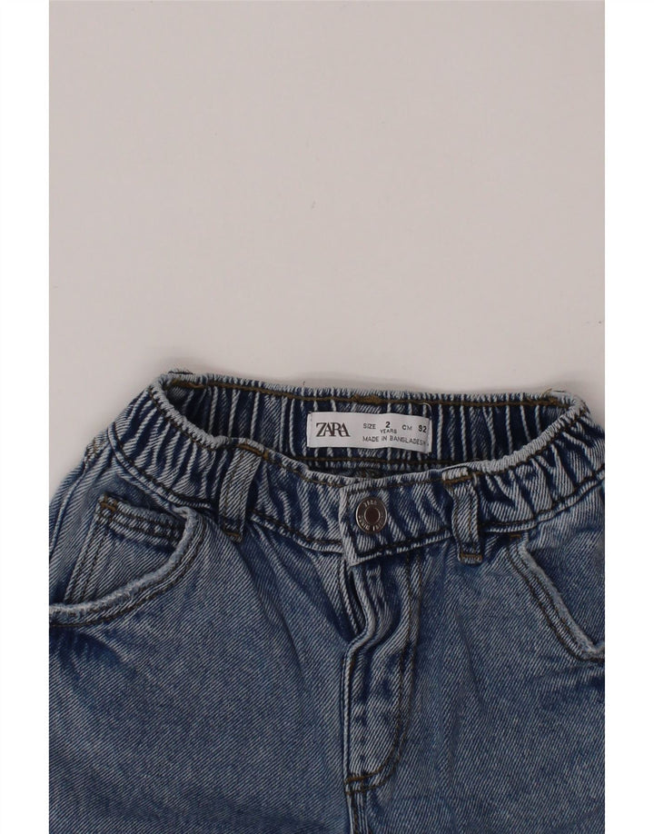 Jeans dritti ZARA per neonato 18-24 mesi W18 L12 cotone blu