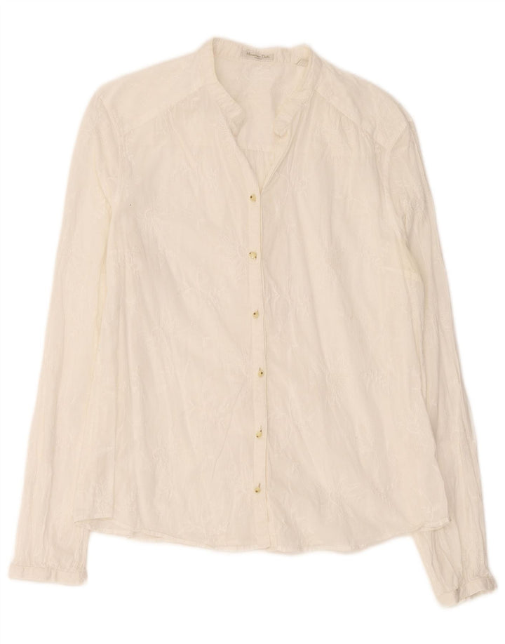 Camicia da donna Massimo Dutti EU 44 XL Bianco sporco floreale