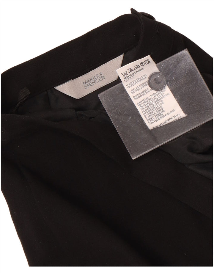 Gonna a tubino da donna Marks & Spencer UK 12 media W28 poliestere nero