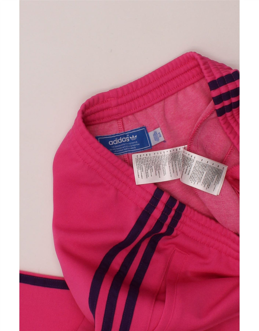 ADIDAS Girls Tracksuit Trousers 15-16 Years  Pink Polyester Vintage Adidas and Second-Hand Adidas from Messina Hembry 