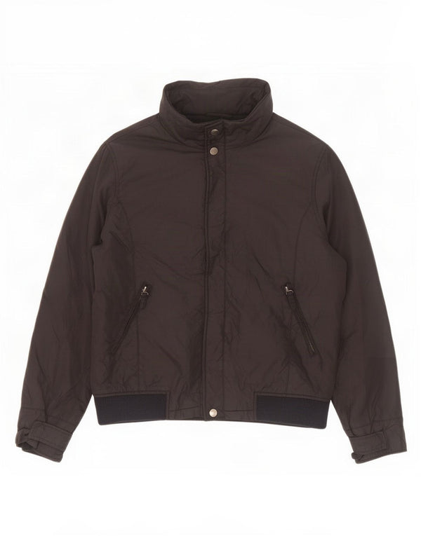 Giacca a vento con cappuccio da uomo Zara UK 40 grande nera