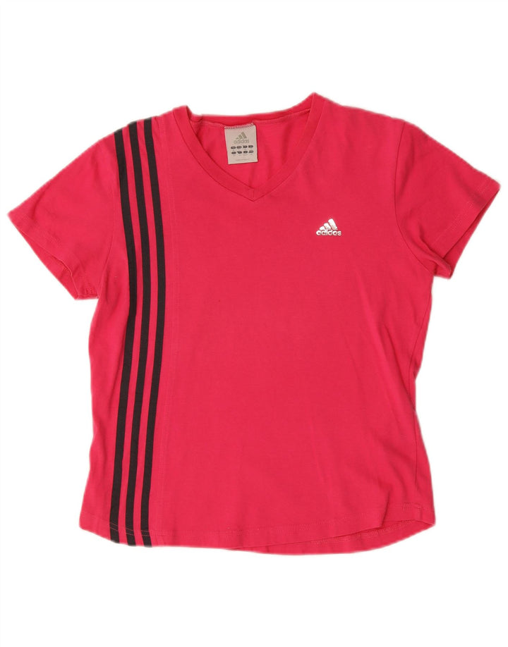 T-shirt da donna Adidas Top UK 10 piccola in cotone rosa