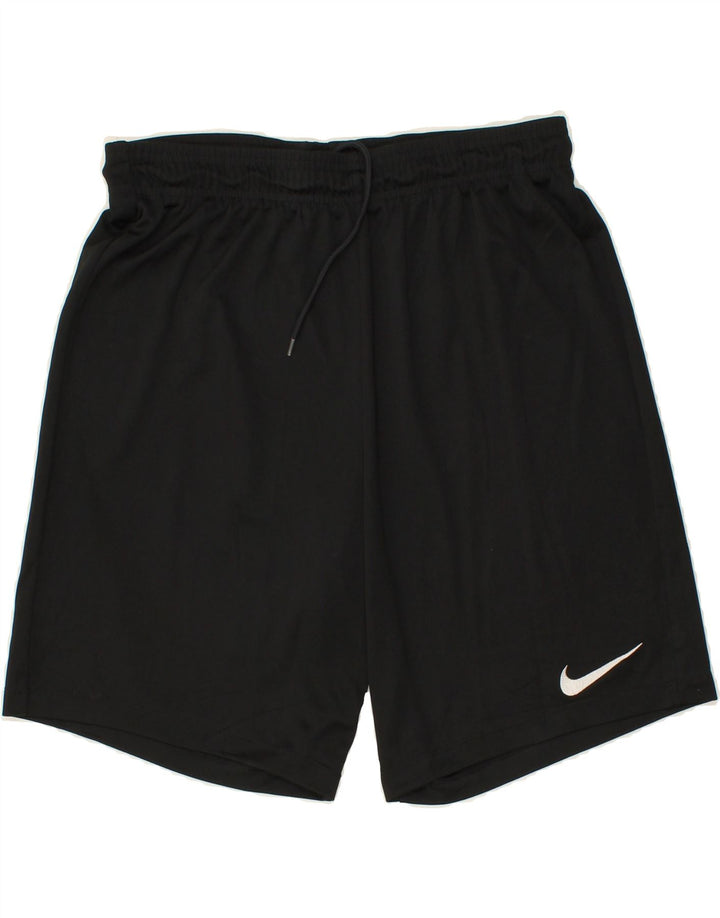 Pantaloncini sportivi NIKE Dri Fit da uomo, grandi, in poliestere nero