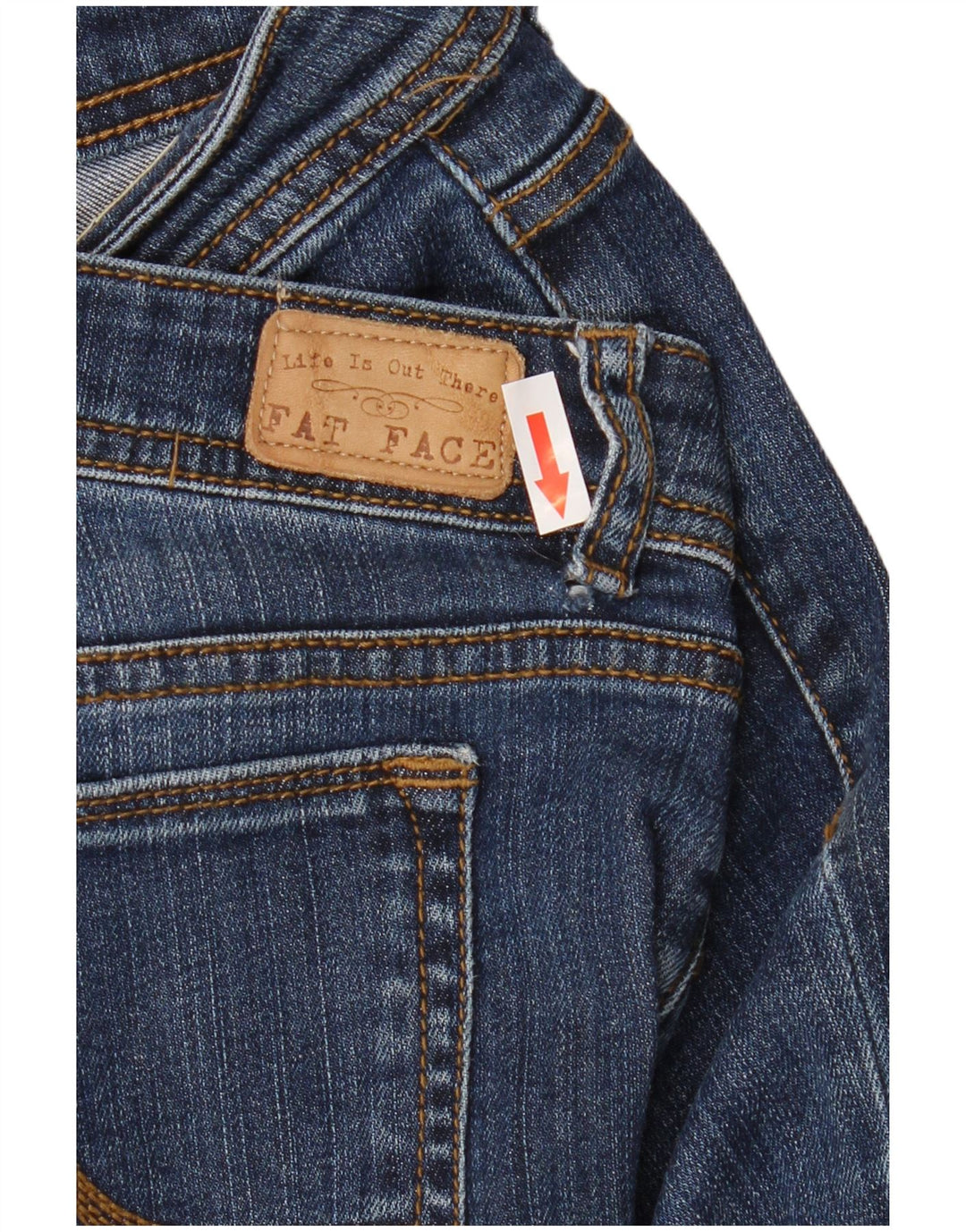 Jeans corti da donna Fat Face UK 14 Large W34 L24 Blu navy